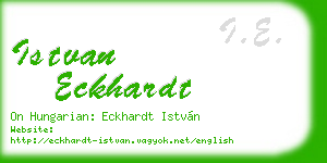 istvan eckhardt business card